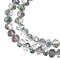 Crystal Lane DIY 2-Strand 7in Transparent Luster Finish Glass Rondelle Donut Bead Strands